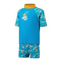 Speedo Kids Prt Ss Rshtp Short Sleeve Sports Training Fitness Gym Performance - 9-12 Months Regular