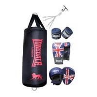 Lonsdale Unisex Limited Edition Contender Boxset Punch Bag Set Lightweight
