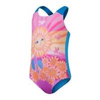 Speedo Kids Dg Plt Alv1pc One Piece Pool Beach Swimsuit Swimwear - 9-12 Months Regular