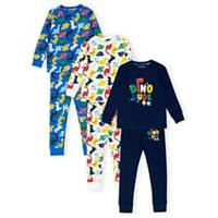 Firetrap Boys 3 Pack Dinosaur Pyjama Set Long Sleeve - 3-4 Years Regular