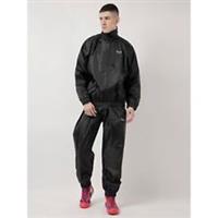 Lonsdale Mens Sauna Suit Zip Senior Sports Training Fitness Gym Performance - 2XL Regular