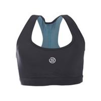 USA Pro Ruched Racer Back Athletic Bra Ladies Medium Impact V Neck Stretch Sweat - Not specified Regular