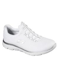 Skechers Womens Mesh Bungee Slip On W Memory Foam Low Top Trainers Sneakers