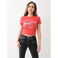 True Religion Kids Vintage Short Sleeve Baby T-shirt Womens Regular Fit - 8 Regular