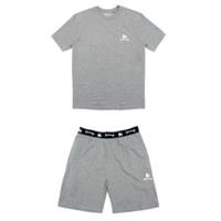 Money Mens Lounger Elasticated Short Twin Set Top And Crew Neck - S Regular