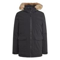 adidas Mens Hooded Fur Parka Jacket Coat Long Sleeve Puffer Outerwear - M Regular