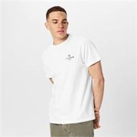 Jack Wills Mens Reverse Print T-shirt Short Sleeve Regular Fit - L Regular