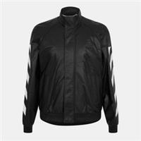 Off White Mens Leather Blsn Jacket Outerwear Long Sleeve - L Regular
