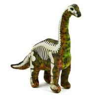 Zappi Co Unisex Brontosaurus Skeleton Soft Toy 45 Cm Plush