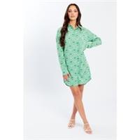 Influence Womens Ls Mni Shrt Dress Shirt - 12 Regular