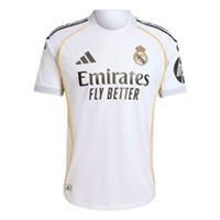 Adidas Mens Real Madrid Authentic Home Shirt 2025 2026 Adults Short Sleeve - S Regular