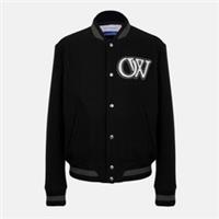 Off White Mens Varsity Bomber Long Sleeve Jacket Outerwear - M Regular