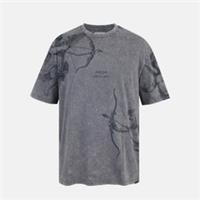 Firetrap Mens Acid Short Sleeve Oversized T-shirt Cotton - 2XL Regular