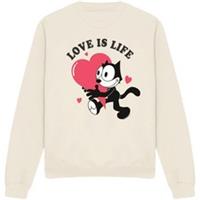 Felix the Cat Mens Adults Coreew Sweatshirt Long Sleeve Sweater Cotton - L Regular