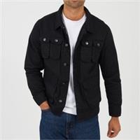 Brave Soul Mens Multi Pocket Jacket Outerwear Long Sleeve Rain Lightweight - S Regular