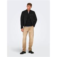 Only Mens Jacket Outerwear Faux Leather - 2XL Regular