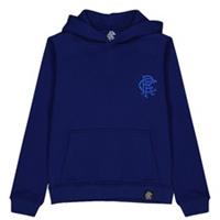 Castore Kids Rangers Mono Over The Head Hoodie Hooded Sweatshirt Top Childrens - 11-12 Years Regular
