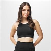 LA Gear Womens Medium Impact Sports Bra Training Fitness Gym Crop Top - 10 Regular