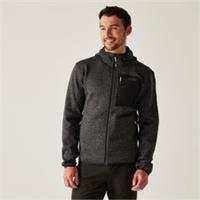 Regatta Mens Hood Newhill Full Zip Fleece Top - S Regular