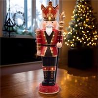 The Spirit Of Christmas Unisex 60cm Led Nutcracker 54 Red Ornament