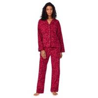 DKNY Womens Fleece Pyjamas Long Sleeve Pyjama Set - 14 Regular