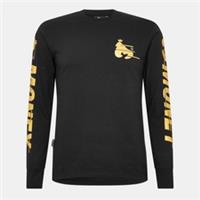 Money Mens Speed L S T-shirt Long Sleeve Crew Neck Cotton - M Regular