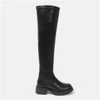 Miso Womens Over The Knee Boots High Zip Leather Upper