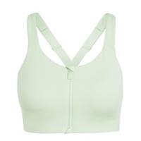 adidas Womens Tlrdim Lux Zip High Impact Sports Bra Training Fitness Gym Crop - 32B Regular
