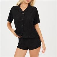 Brave Soul Womens Lounge Set Short Sleeve Pyjama - 12 Regular