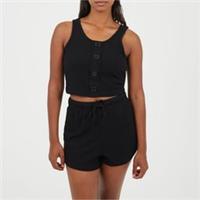 Brave Soul Womens Lounge Set Short Sleeve Pyjama - 12 Regular