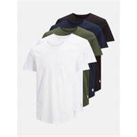 Jack & Jones Mens Noa T-shirt 5pk Regular Fit - S Regular
