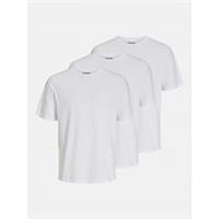Jack & Jones Mens 3 Pack Short Sleeve T-shirt Regular Fit - 2XL Regular