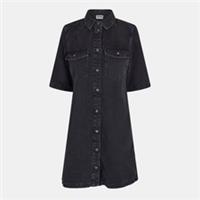 Noisy May Womens Ss Denim Dress Shirt - 10 Regular
