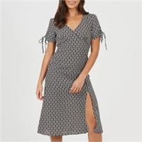 Brave Soul Womens Ssleevedress A-line Dress - 12 Regular