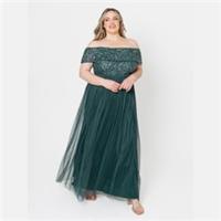 Maya Deluxe Womens De Bdot Maxi Dress - 6 Regular