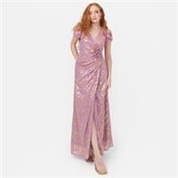 Maya Deluxe Womens De Wrap Maxi D Dress - 12 Regular