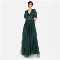 Maya Deluxe Womens De Ss Maxi Dress - 20 Regular