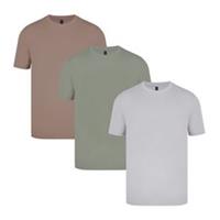 Donnay Mens 3 Pack T Shirt Tee Top Short Sleeve Crew Neck Casual Clothing - M Regular