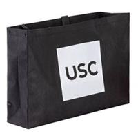 Usc Unisex Twin Handles Button Fastening Cotton Big Bag For Life Black - One Size Regular