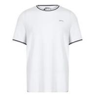 Slazenger Mens Tipped T Shirt Crew Neck Tee Top Short Sleeve Round Breathable - 4XL Regular