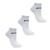 Everlast Mens 3 Pack Trainer Socks Breathable Elasticated Trim - Mens 12+ Regular