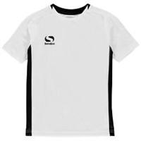 Sondico Kids Fund Poly T Shirt Juniors Boys Short Sleeve Sports Training Tee Top - 7-8 (SB) Regular