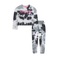 Reebok Kids Girls Crop Tracksuit Child Fleece Long Sleeve Crew Neck Breathable - 4-5 Yrs Regular