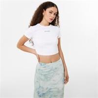 Jack Wills Womens Cropped Baby T-Shirt Short Sleeve Crop Top Crew Neck - 14 Regular