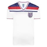 Score Draw Mens England 1982 Home Jersey International Licensed Retro Shirt - 2XL Regular