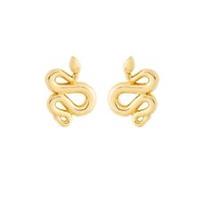 All We Are Womens W Snake Stud Earrings