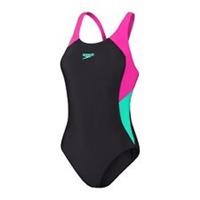 Speedo Womens Cbk Sp Mk 1Pc One Piece Pool Beach Swimsuit Swimwear - 2XS Regular