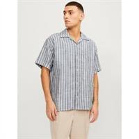 Jack & Jones Mens Cabana Stripe Short Sleeve Shirt Patterned - Collared - XL Regular