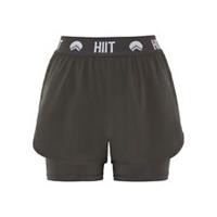 HIIT Womens Essential Dual Layer Short Sports Training Fitness Gym Performance - 12 Regular