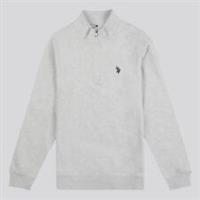 U.S. Polo Shirt Top Assn. Mens DHM Quarter Zip 1/4 Fleece - M Regular